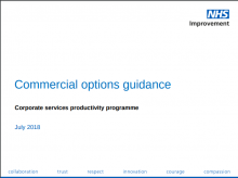 Commercial options guidance: (Corporate services productivity toolkit)